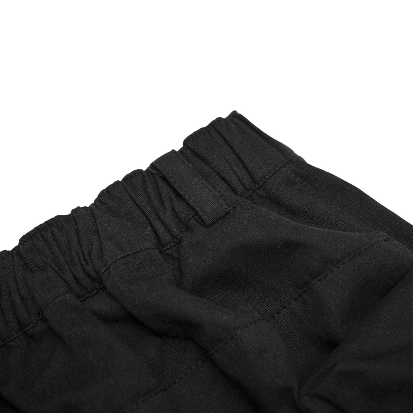 FLARED CARGO PANTS - BLACK